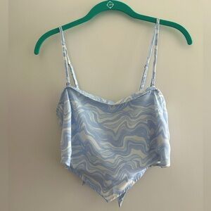 Abercrombie strapless scarf top